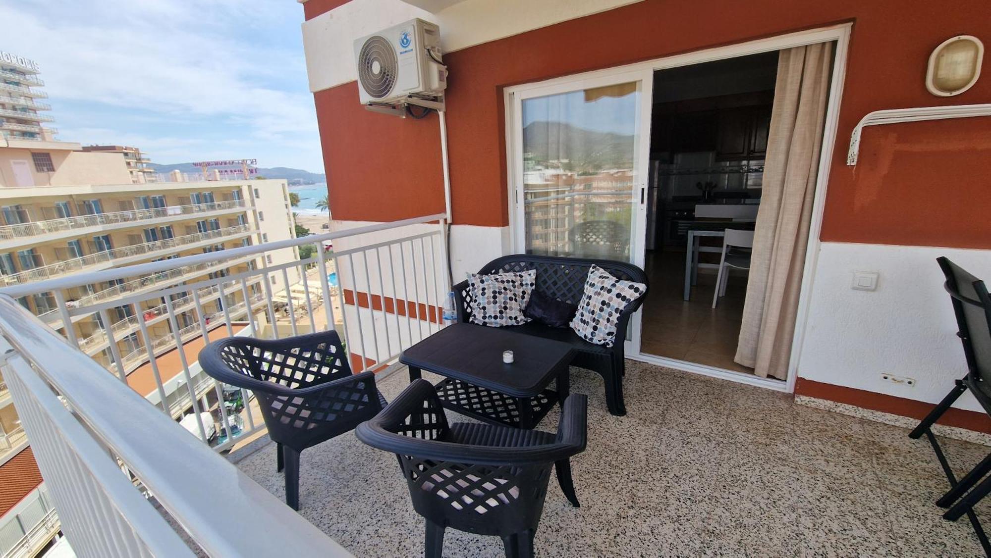 Апартаменты Apartamento De 1 Habitacion Frente Al Mar Y Con Piscina Беникасим Экстерьер фото