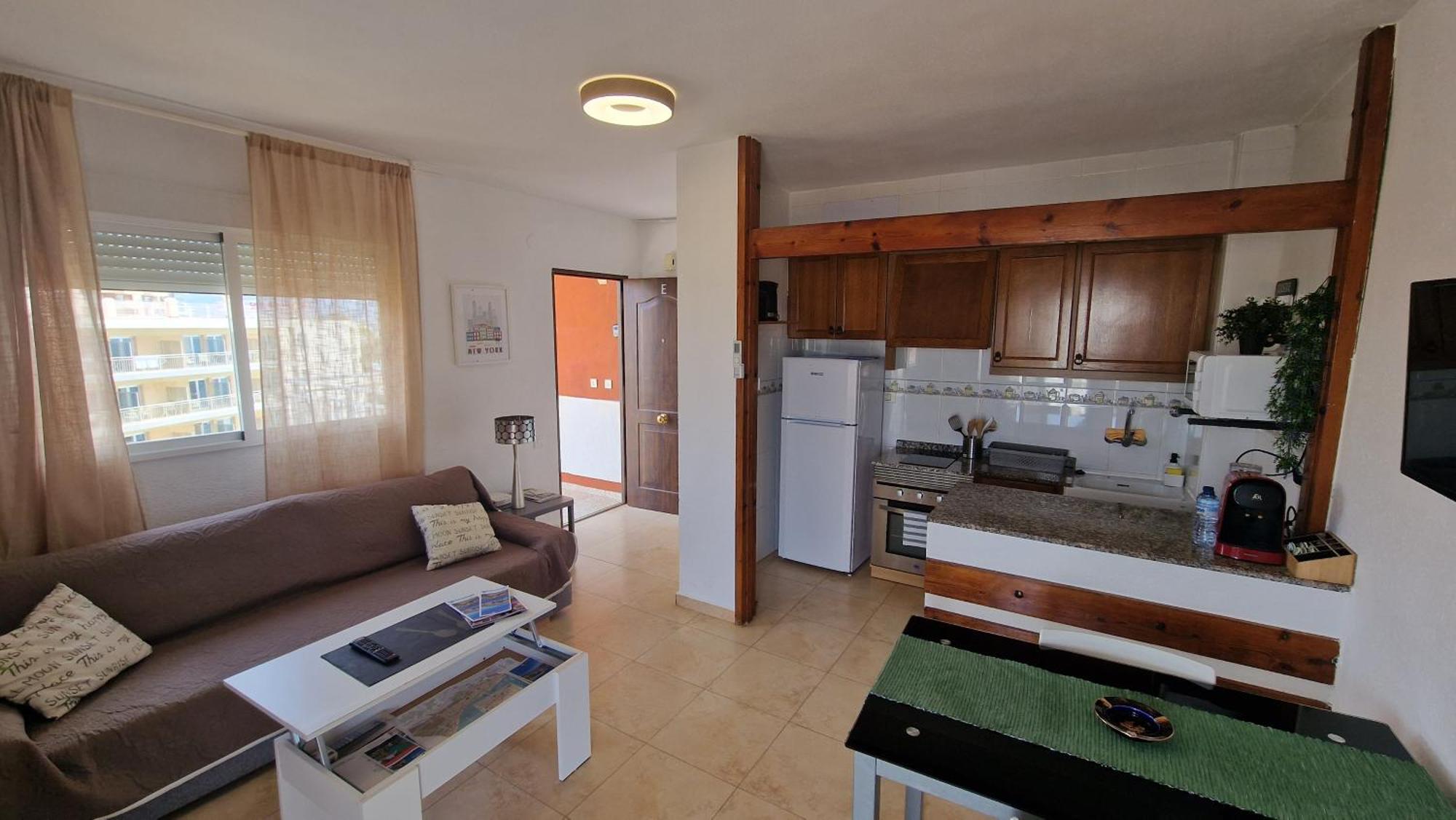Апартаменты Apartamento De 1 Habitacion Frente Al Mar Y Con Piscina Беникасим Экстерьер фото